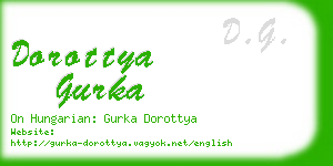 dorottya gurka business card